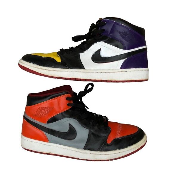 CUSTOM Nike Air Jordan 1 Retro 'Multicolor' Size 12 - Picture 3 of 14